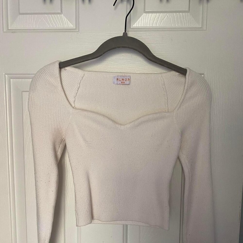 Hello Molly Women's White Jumper